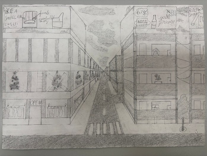 desene in perspectiva scoala waldorf ilios